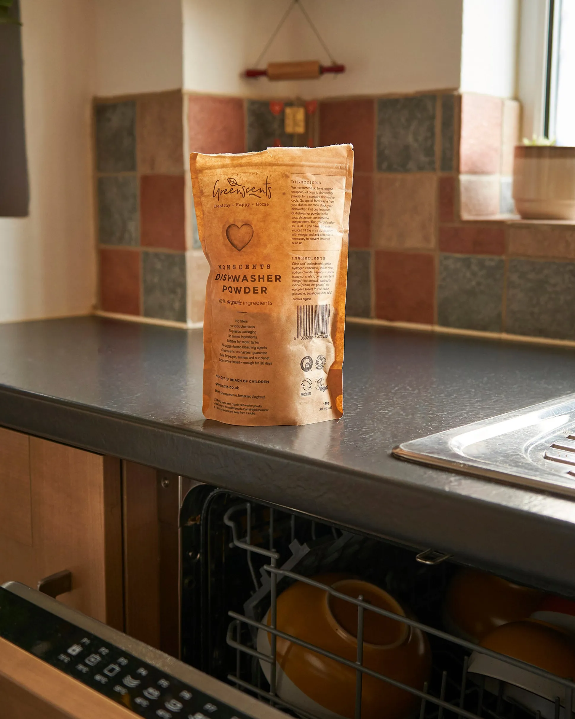 Greenscents Nonscents Organic Dishwasher Powder 180g