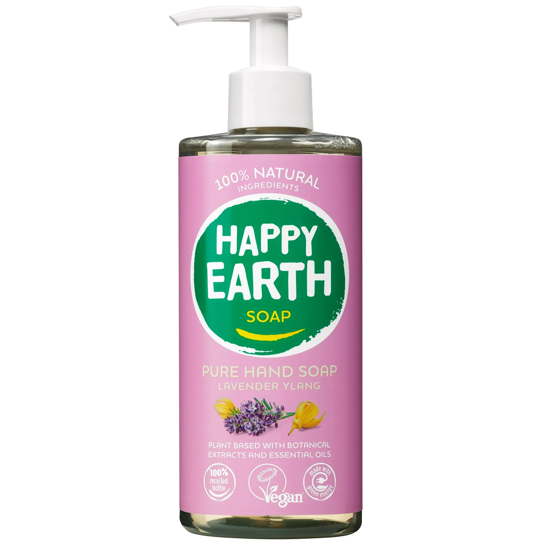 Happy earth natural Hand Soap Lavender Ylang 300ml