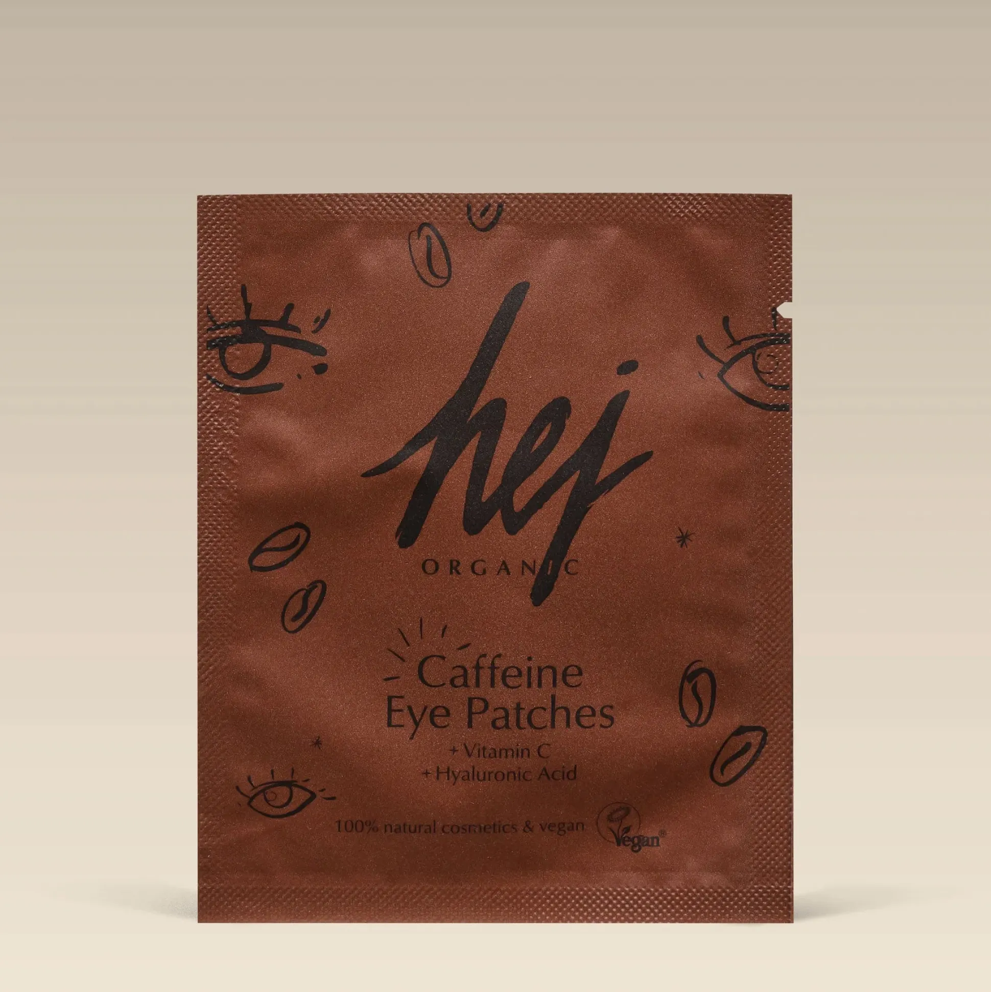 HEJ ORGANIC Caffeine + Vitamin C Eye Patches 1 pair