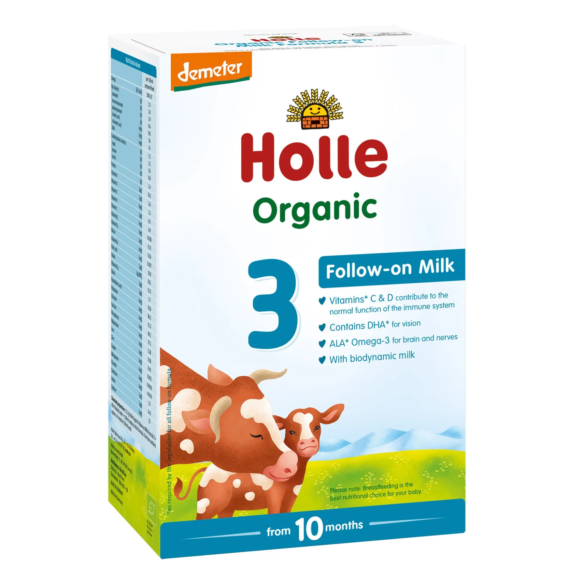 Holle Organic Growing Up Milk 12+ Months 600g
