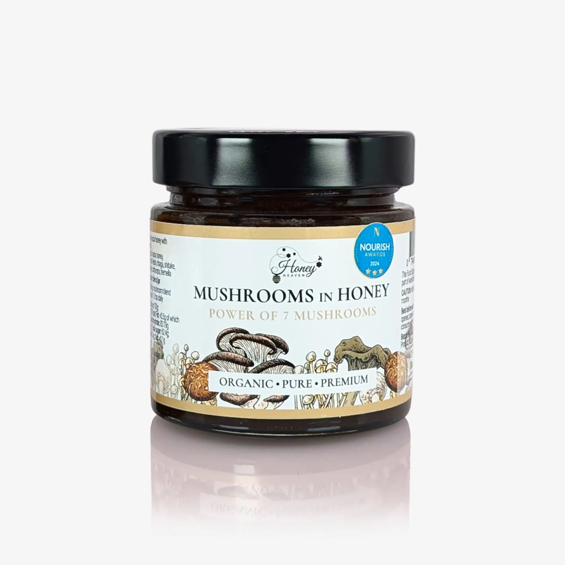 Honey Heaven Organic Mushrooms in Honey 300g