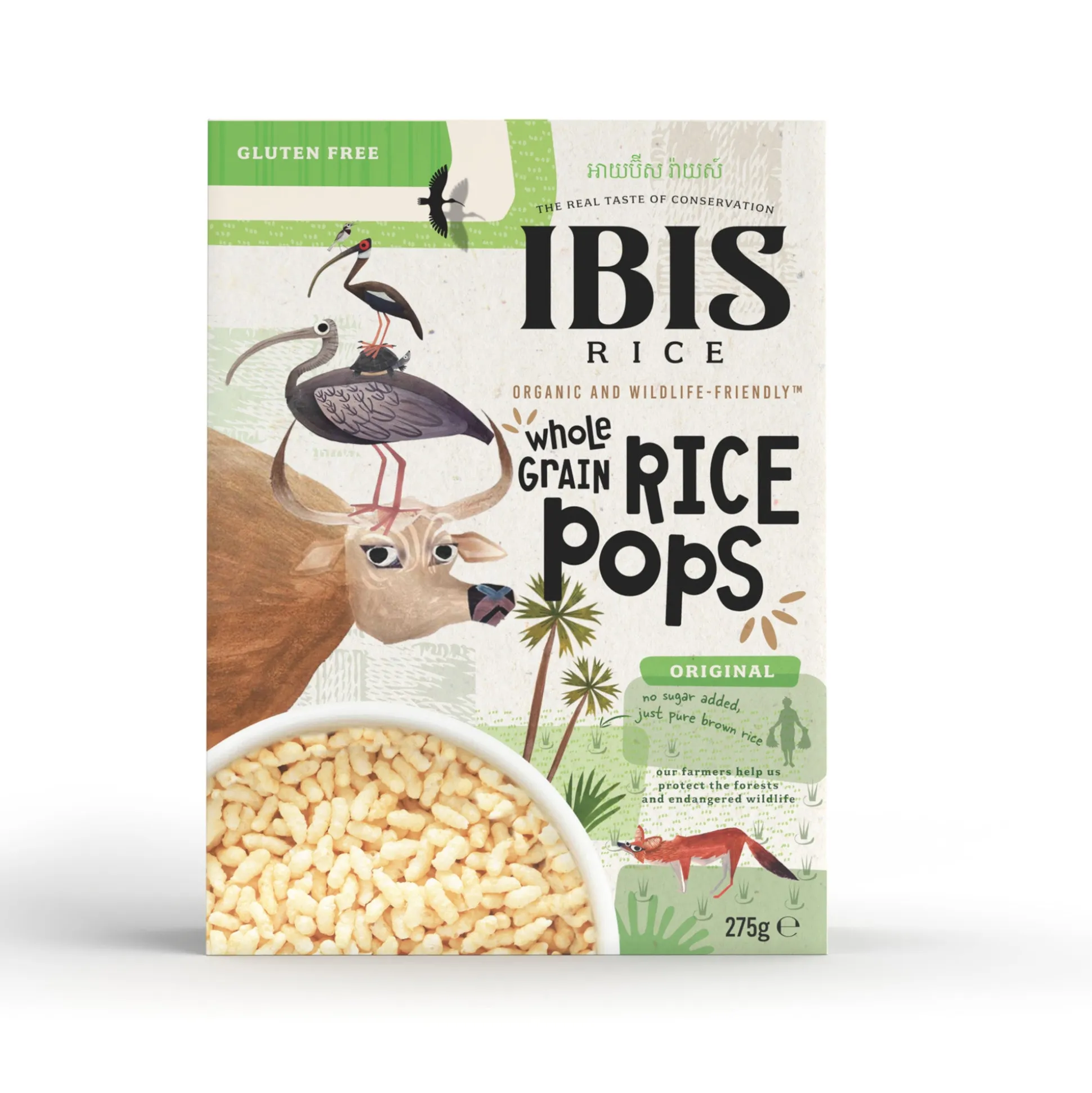 Ibis Organic Wholegrain Rice Pops- Natural 275g