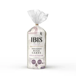 Ibis Organic Whole Grain Rice Cakes with Kep Sea Salt and Kampot Pepper 130g