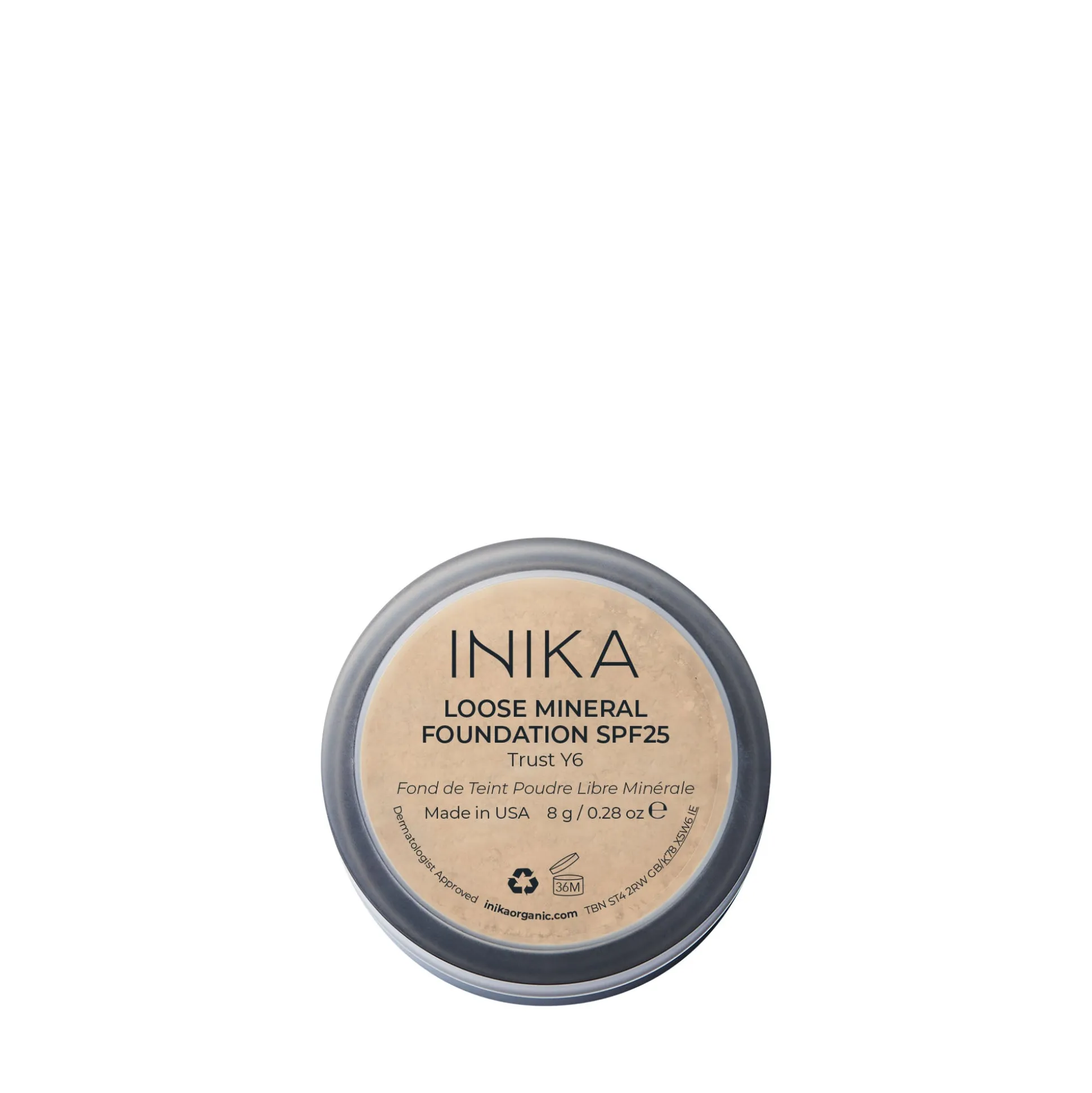 INIKA Loose Mineral Foundation SPF 25 - Trust 8g