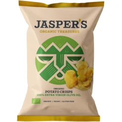 Jasper's Organic Crisps 100% Extra Virgin Olive Oil 100g 100g