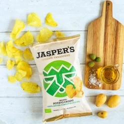 Jasper's Organic Crisps 100% Extra Virgin Olive Oil 100g 100g