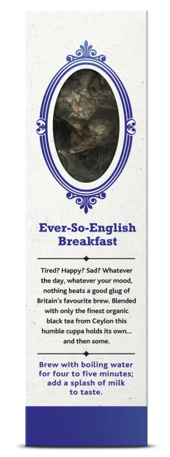 Joe's Tea Co. Ever-So-English Breakfast 15x Biodegradeable Pyramid Bags 15 bags