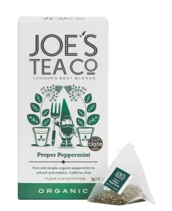 Joe's Tea Co. Proper Peppermint 15x Biodegradeable Pyramid Bags 15 bags