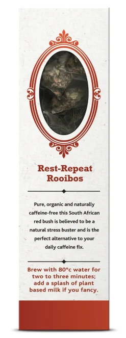 Joe's Tea Co. Rest-Repeat Rooibos 15x Biodegradeable Pyramid Bags 15 bags
