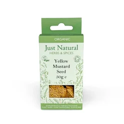 Just Natural Herbs Organic Yellow Mustard Seeds 50g