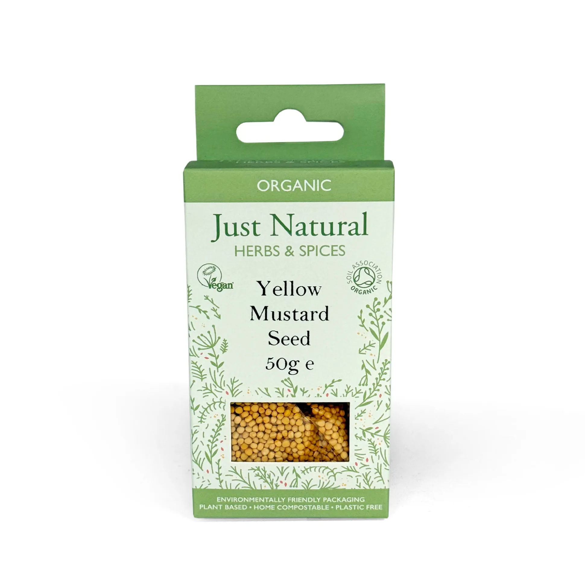 Just Natural Herbs Organic Yellow Mustard Seeds 50g