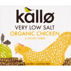 Kallo Organic Very Low Salt Chicken Stock Cubes 48g