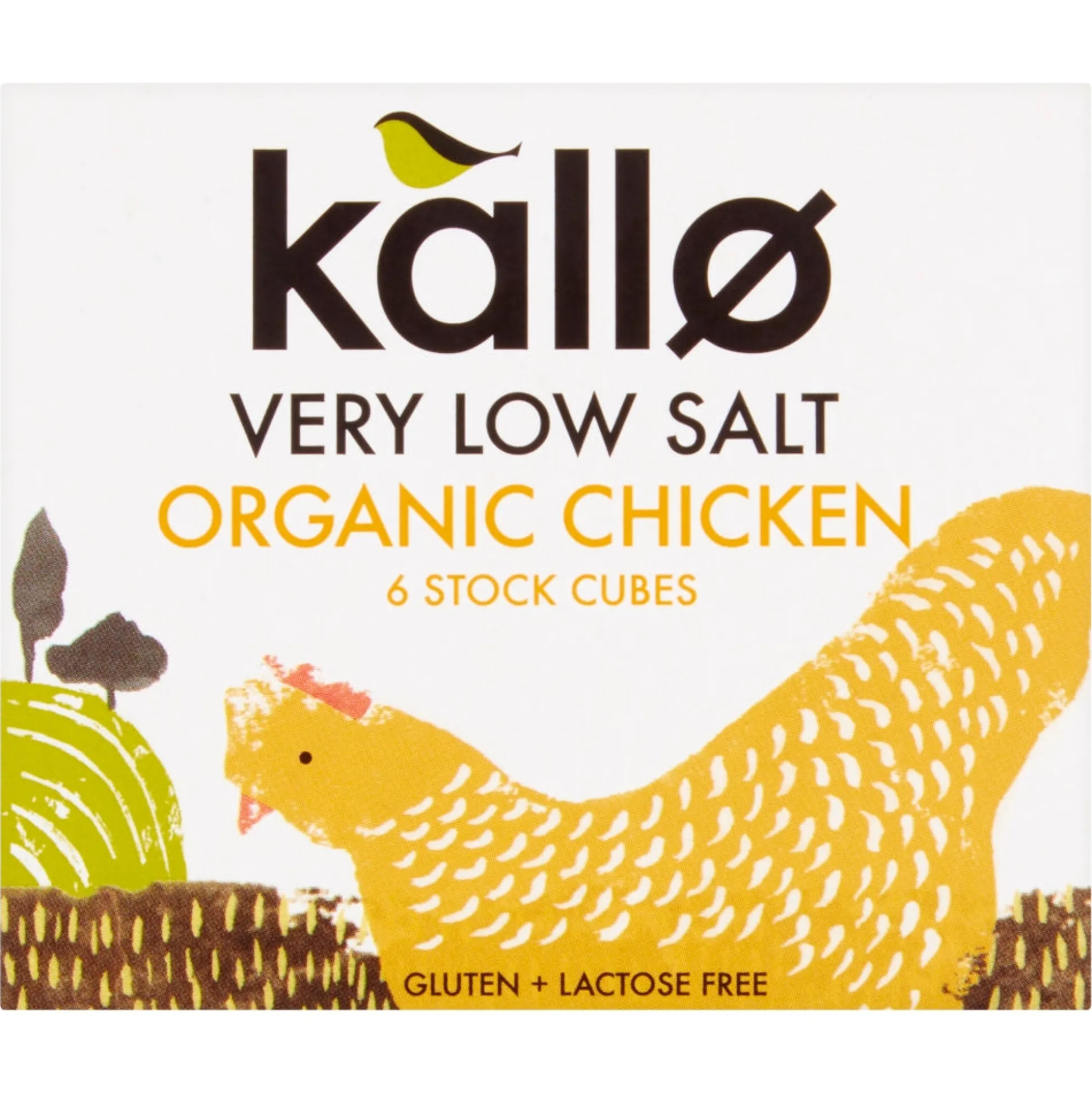 Kallo Organic Very Low Salt Chicken Stock Cubes 48g