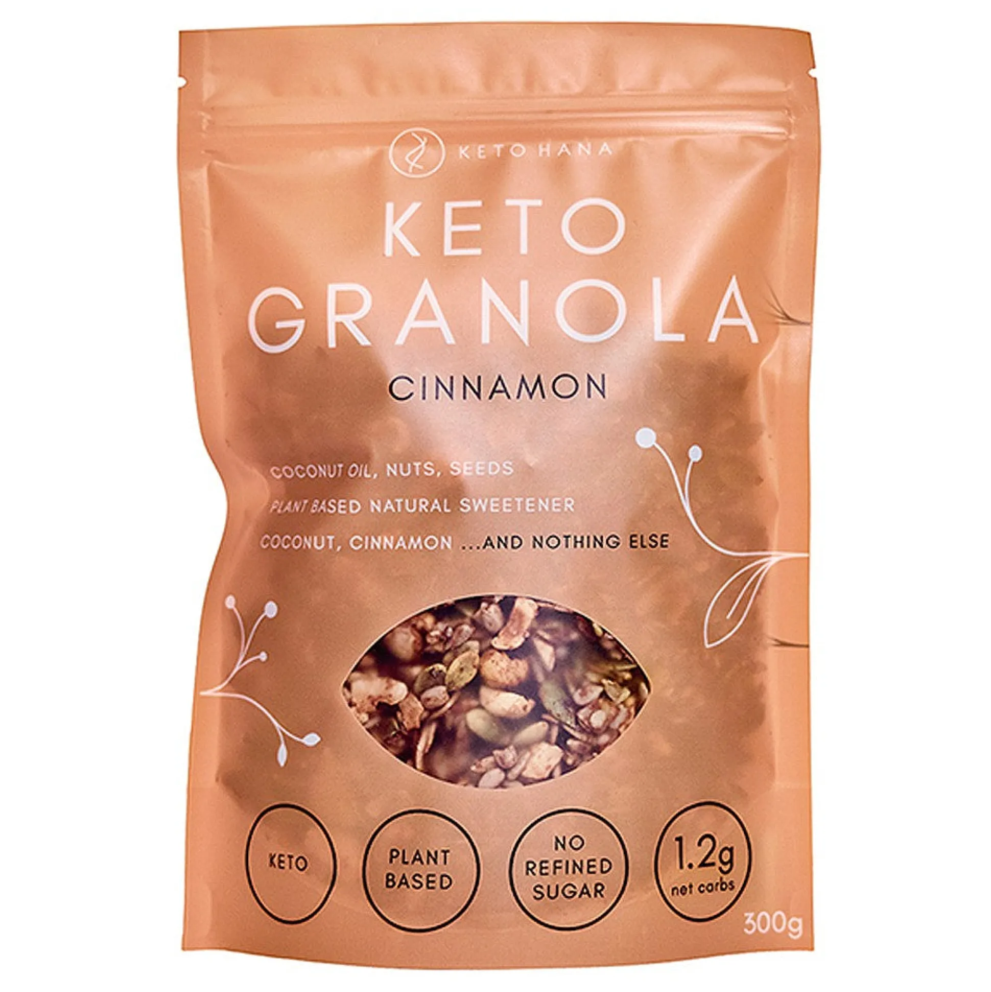 Keto Hana Keto Friendly Granola - Cinnamon 300g