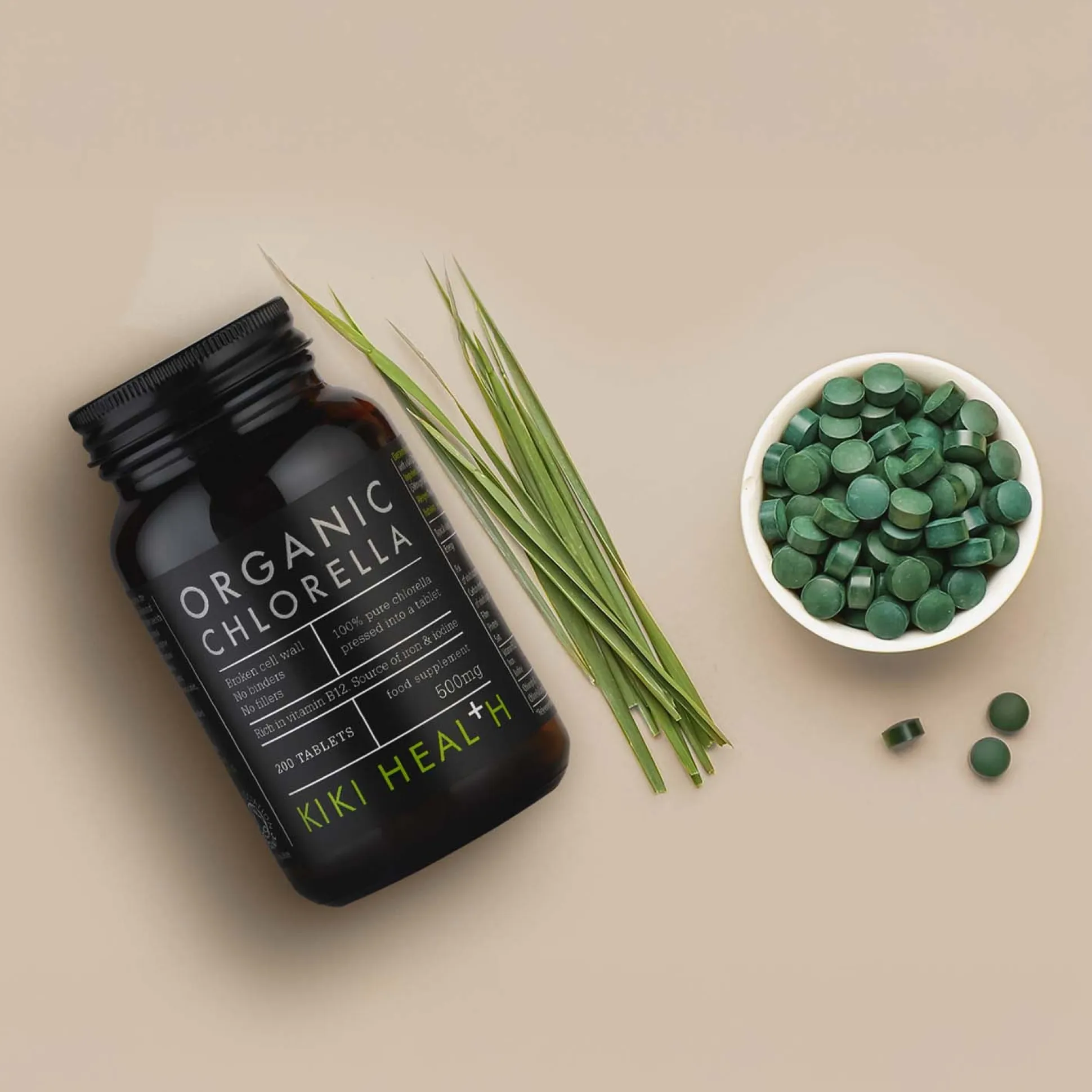 KIKI Health Organic Chlorella 200 tabs