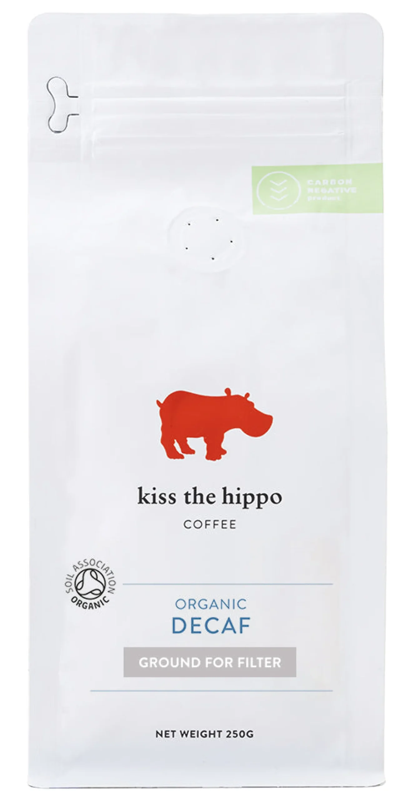 Kiss the Hippo Coffee Organic Decaf Single Origin 250g (Ground for Filter) 250g