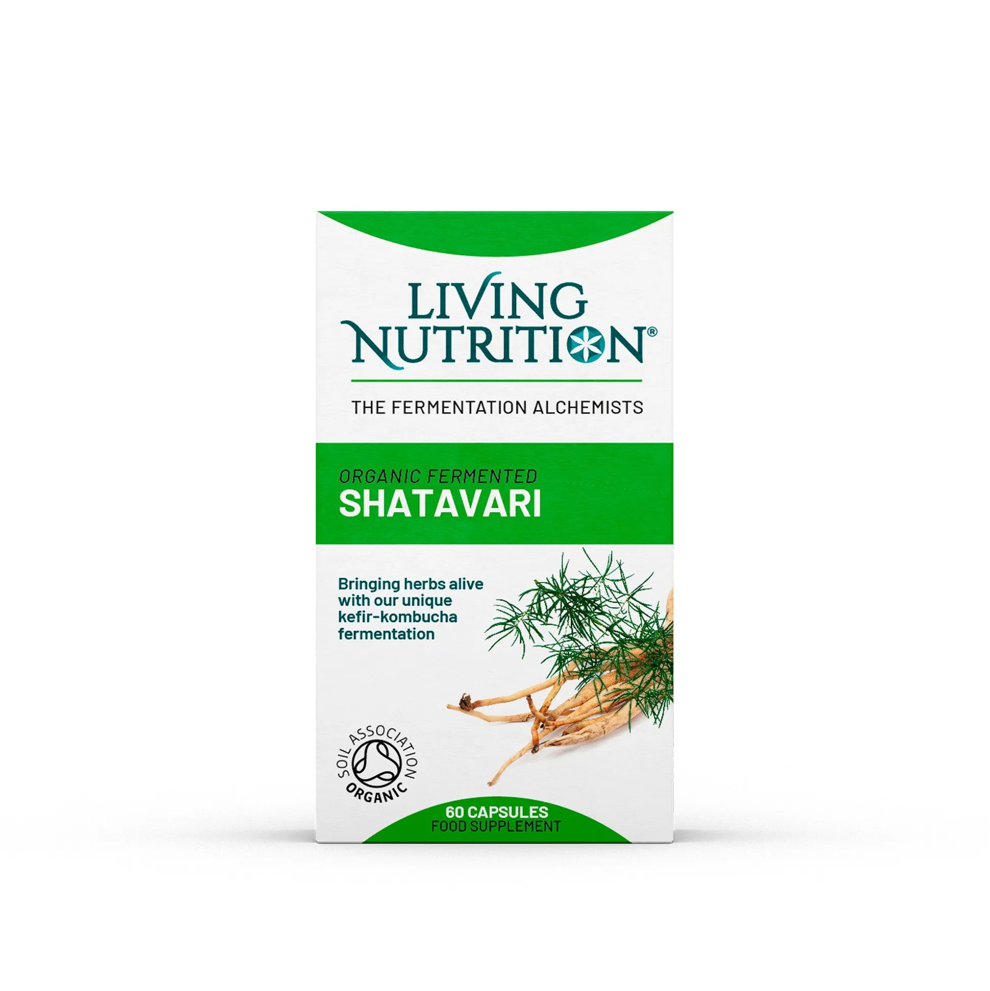 Living Nutrition Fermented Shatavari 60 Caps