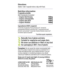 Living Nutrition Fermented True Adaptogens 60 Caps