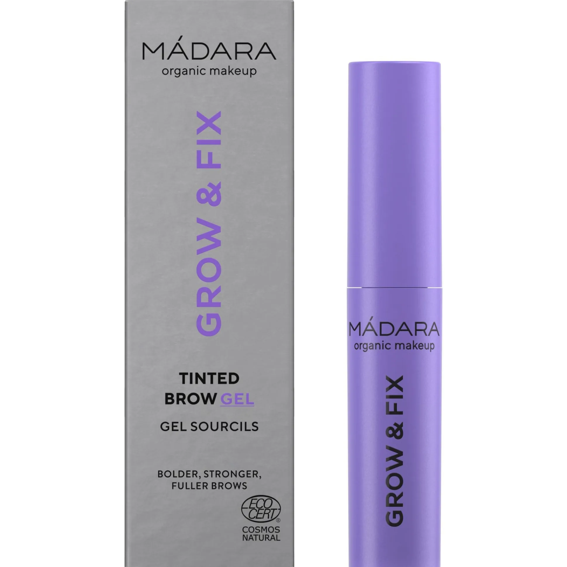 MADARA GROW & FIX Tinted Brow Gel, #4 ASH BROWN 4ml