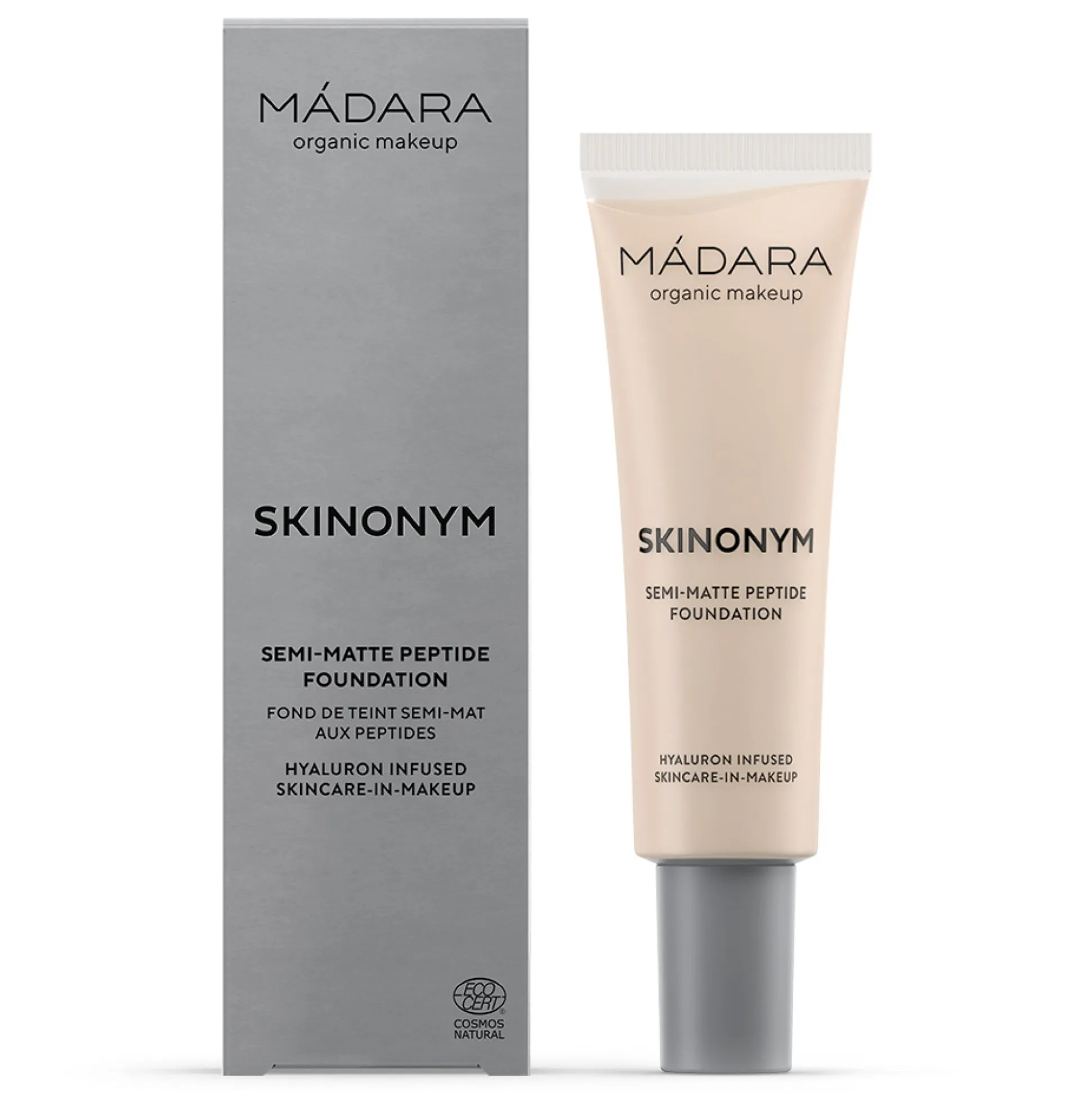 MADARA SKINONYM Semi-Matte Peptide Foundation, #15 STONE 30ml