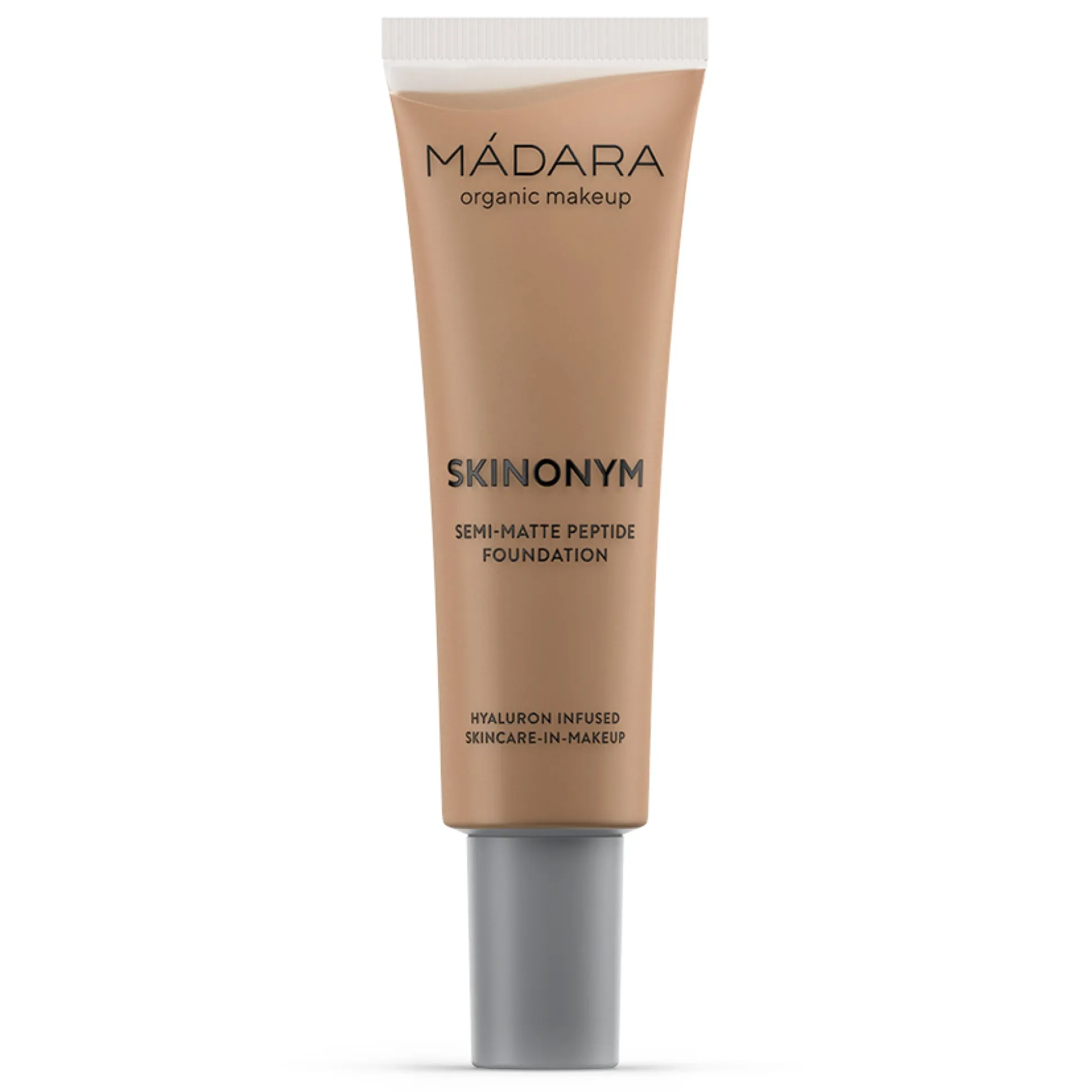 MADARA SKINONYM Semi-Matte Peptide Foundation, #65 WARM TAN 30ml