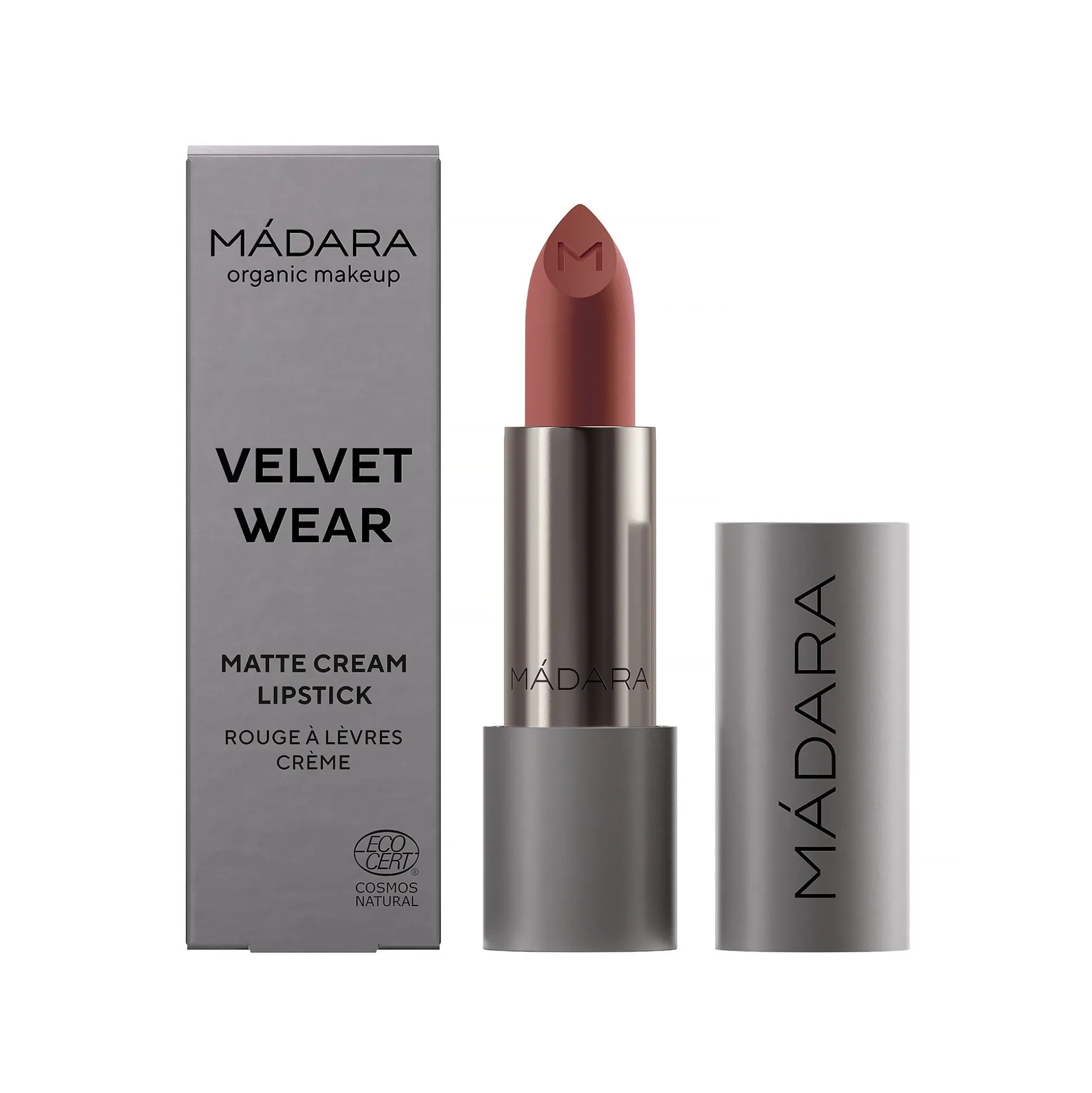 MADARA VELVET WEAR Matte Cream Lipstick, #32 WARM NUDE 3g