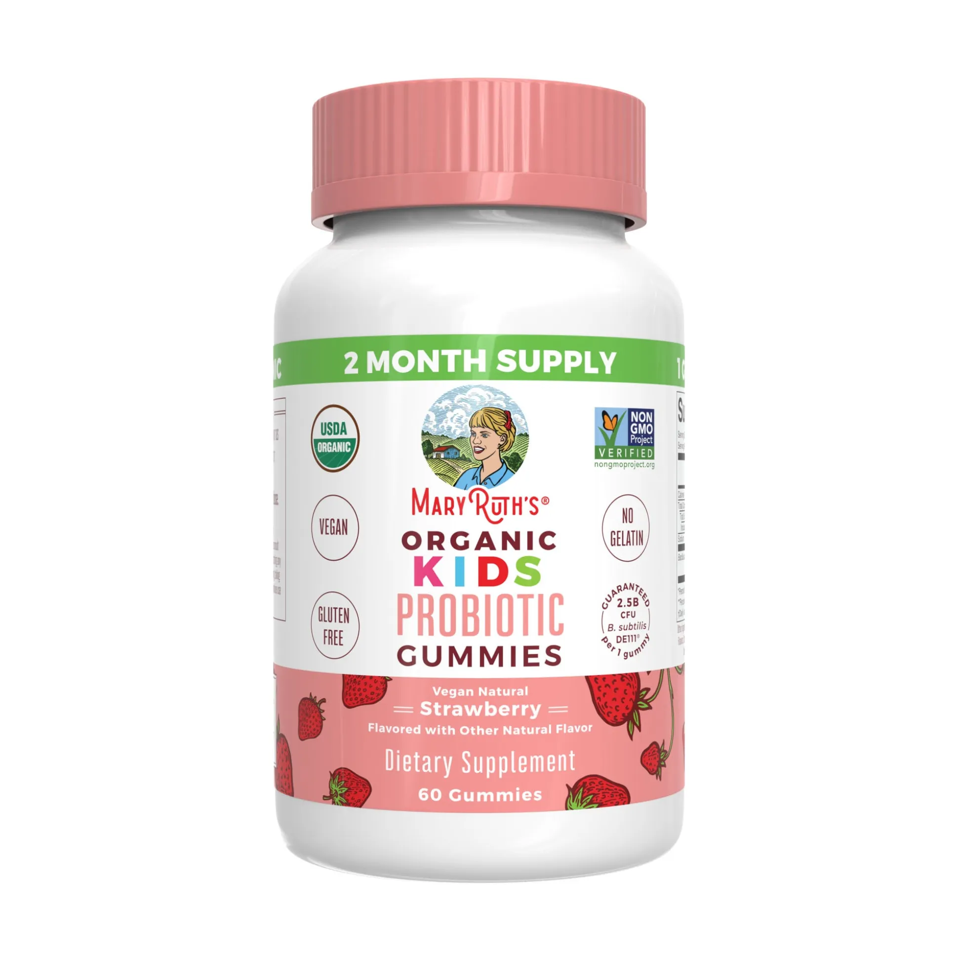 MaryRuth's Kids Probiotic 60 Gummies (Strawberry) 60 gummies