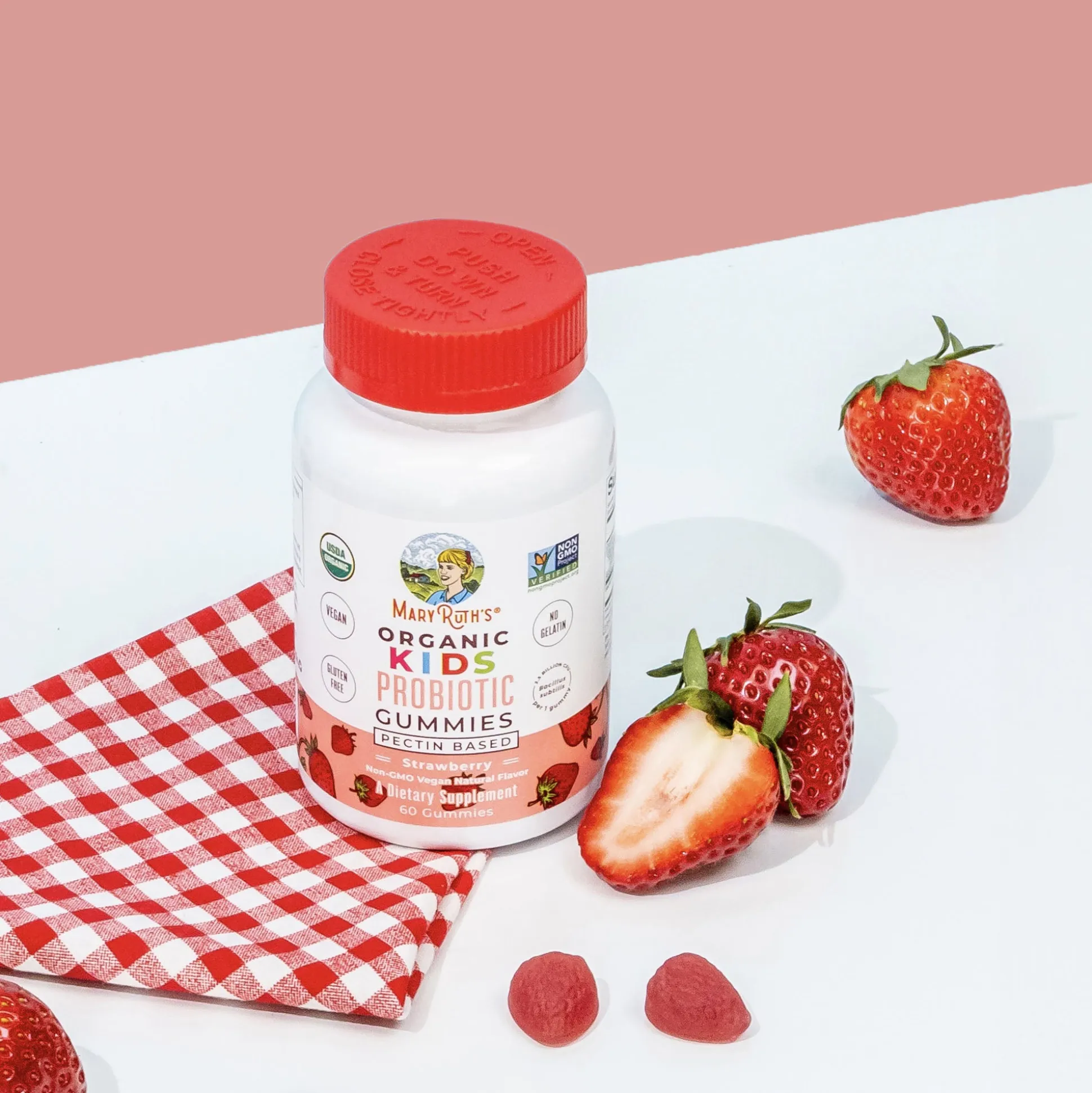 MaryRuth's Kids Probiotic 60 Gummies (Strawberry) 60 gummies