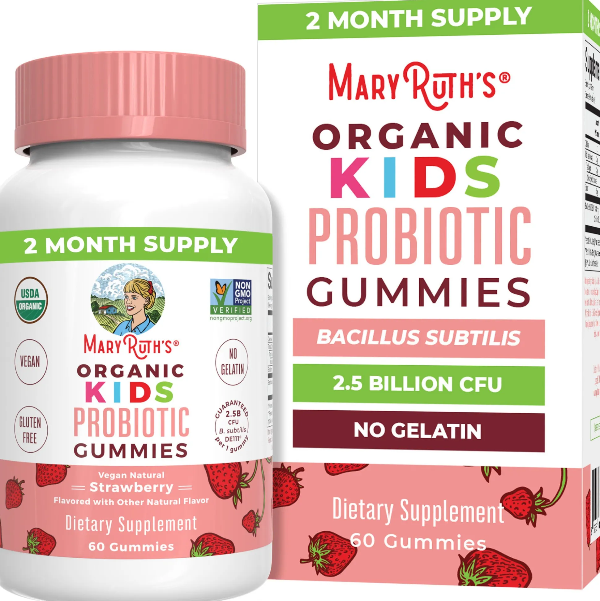 MaryRuth's Kids Probiotic 60 Gummies (Strawberry) 60 gummies