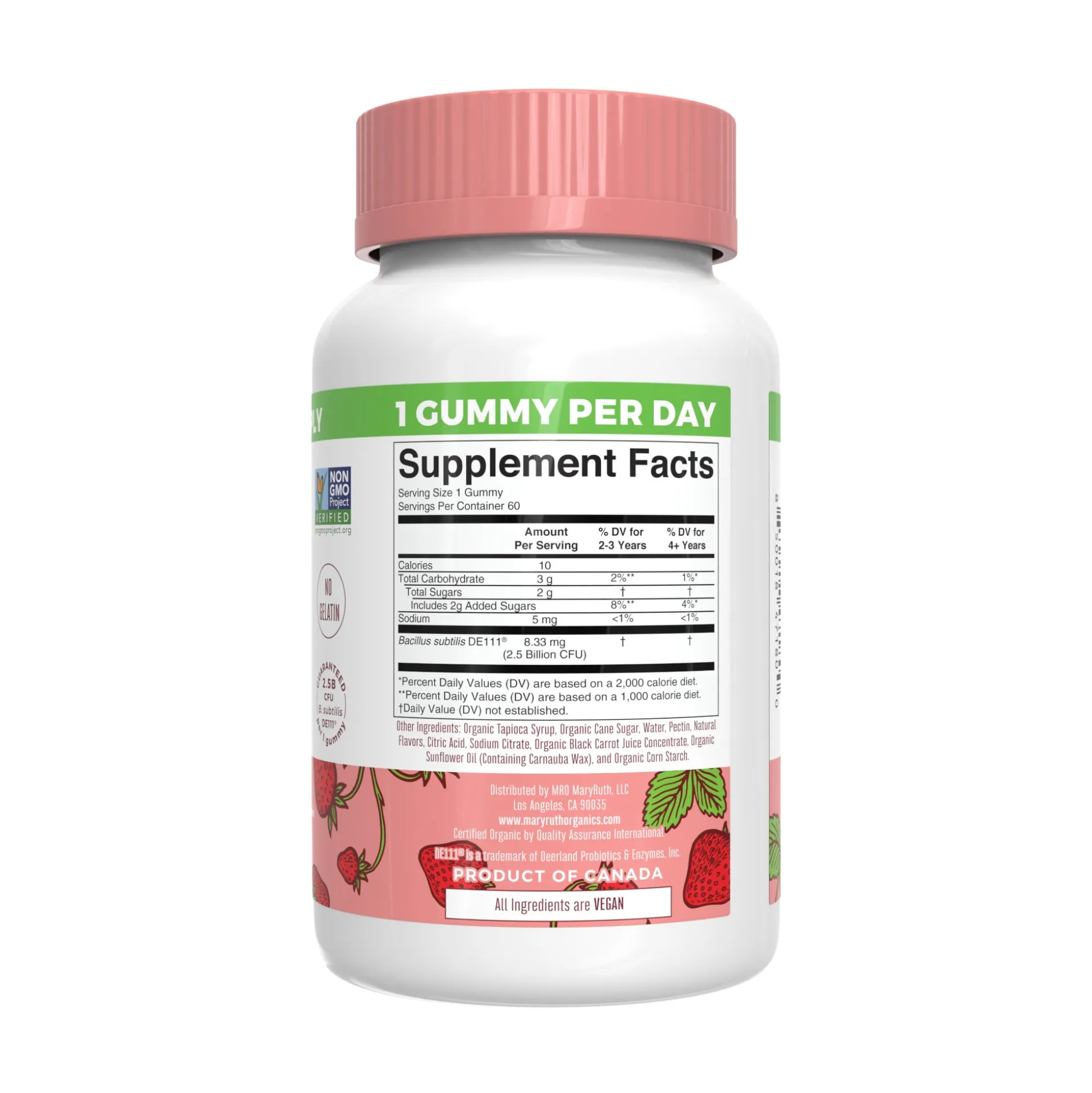 MaryRuth's Kids Probiotic 60 Gummies (Strawberry) 60 gummies