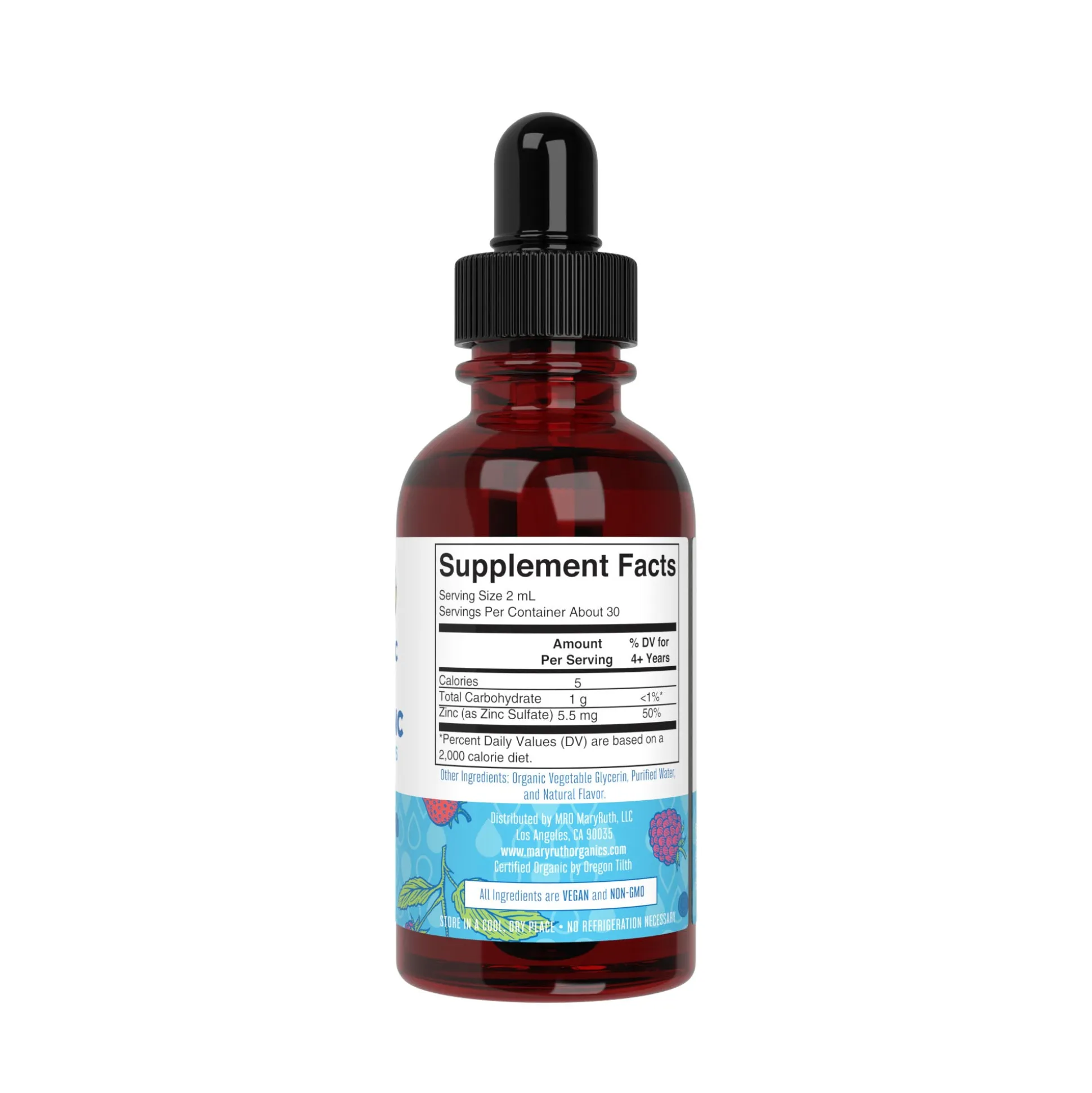 MaryRuth's Kids Zinc Drops, Berry 59ml