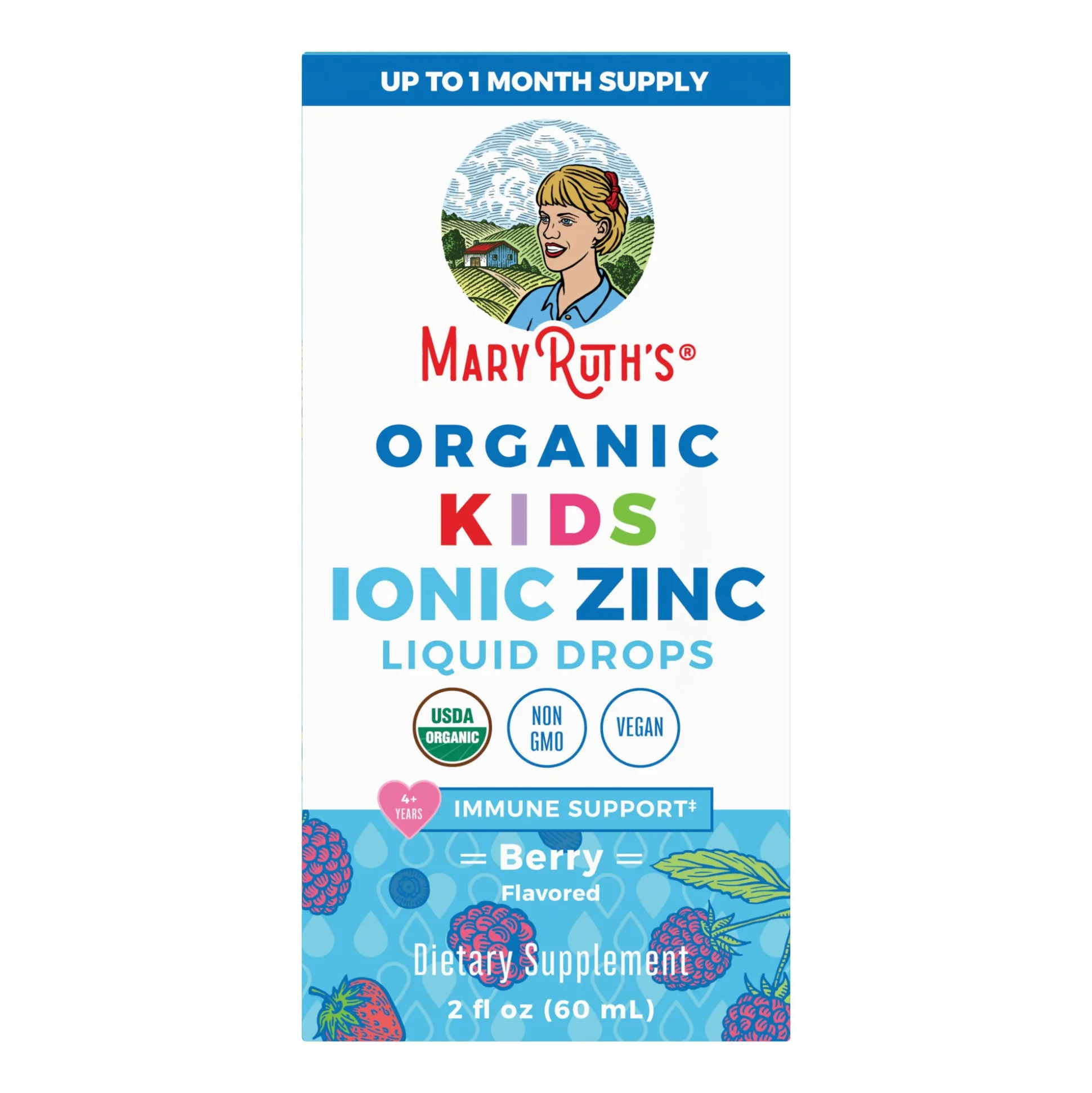 MaryRuth's Kids Zinc Drops, Berry 59ml