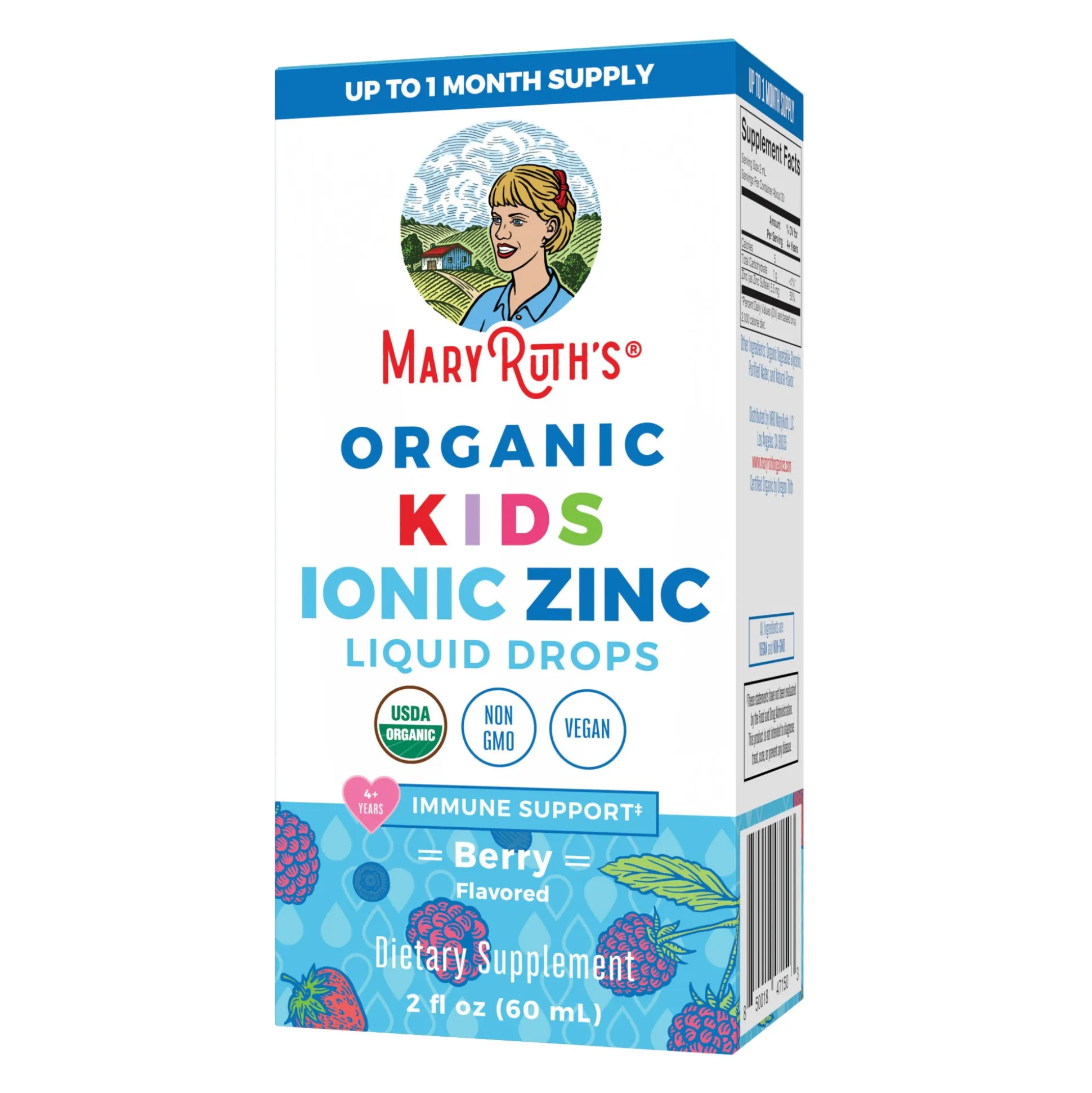 MaryRuth's Kids Zinc Drops, Berry 59ml