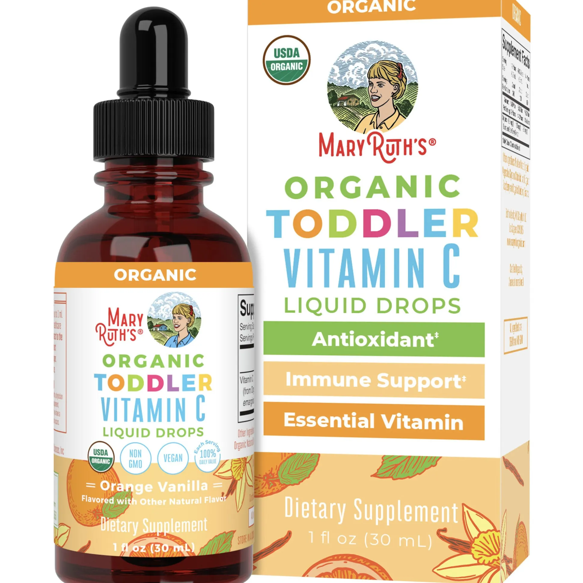MaryRuth's Toddler Vitamin C Drops (Orange Vanilla) 29ml