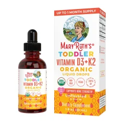 MaryRuth's Toddler Vitamin D3+K2 Drops, Unflavored 29ml