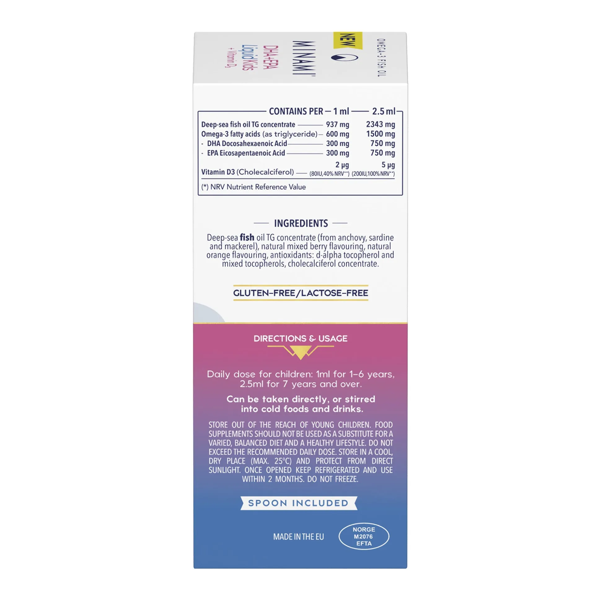 Minami Kids Liquid 1+ 100ml