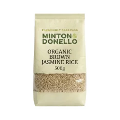 Minton & Donello Organic Brown Jasmine rice 500g