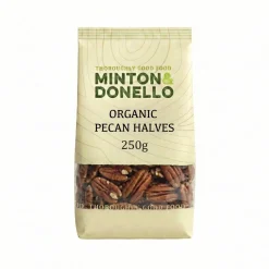 Minton & Donello Organic Pecan Halves 250g