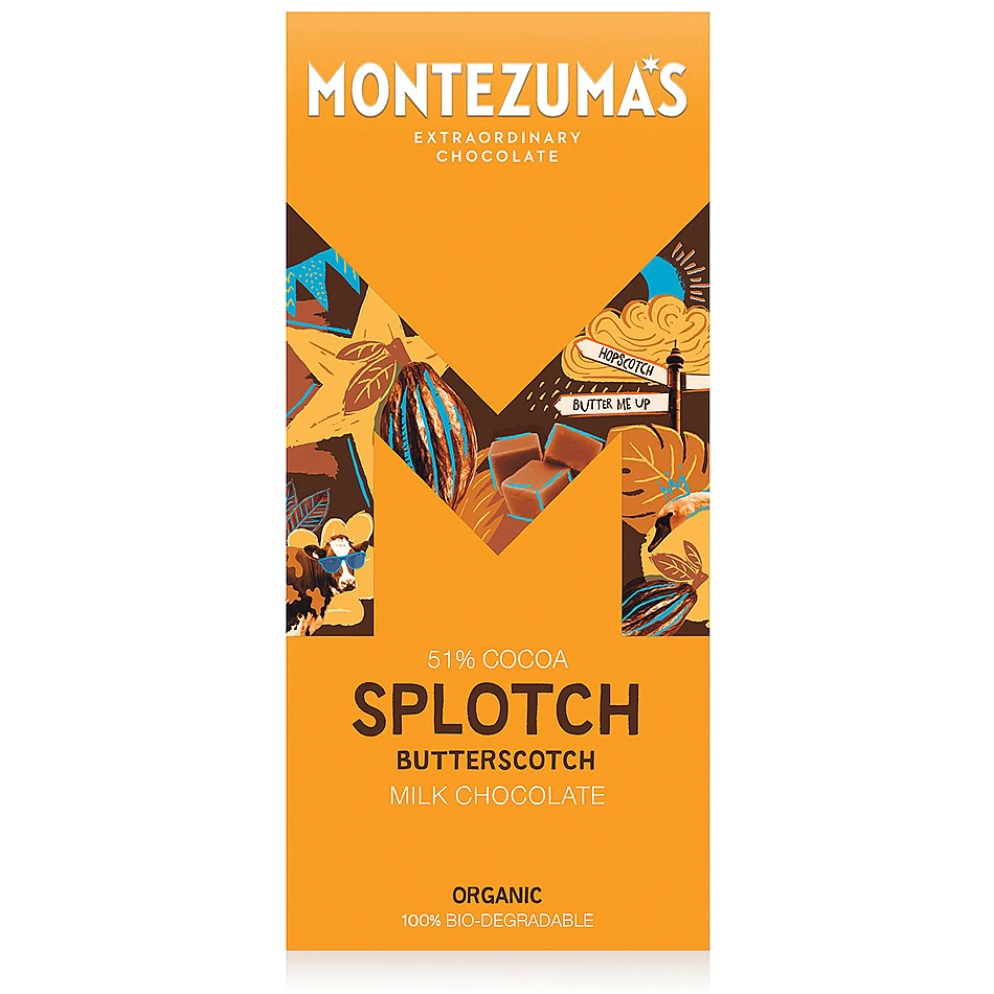 Montezuma's 51% Milk with Butterscotch 90g