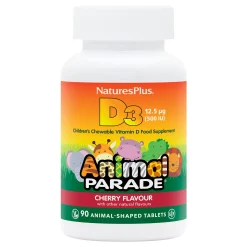 Nature's Plus Animal Parade Children's Chewable Vitamin D3 500 IU 90 tabs