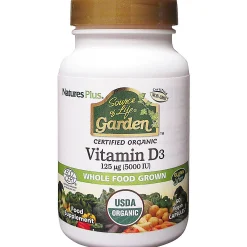 Nature's Plus Source of Life Garden Vit D3 5000IU 60 Caps