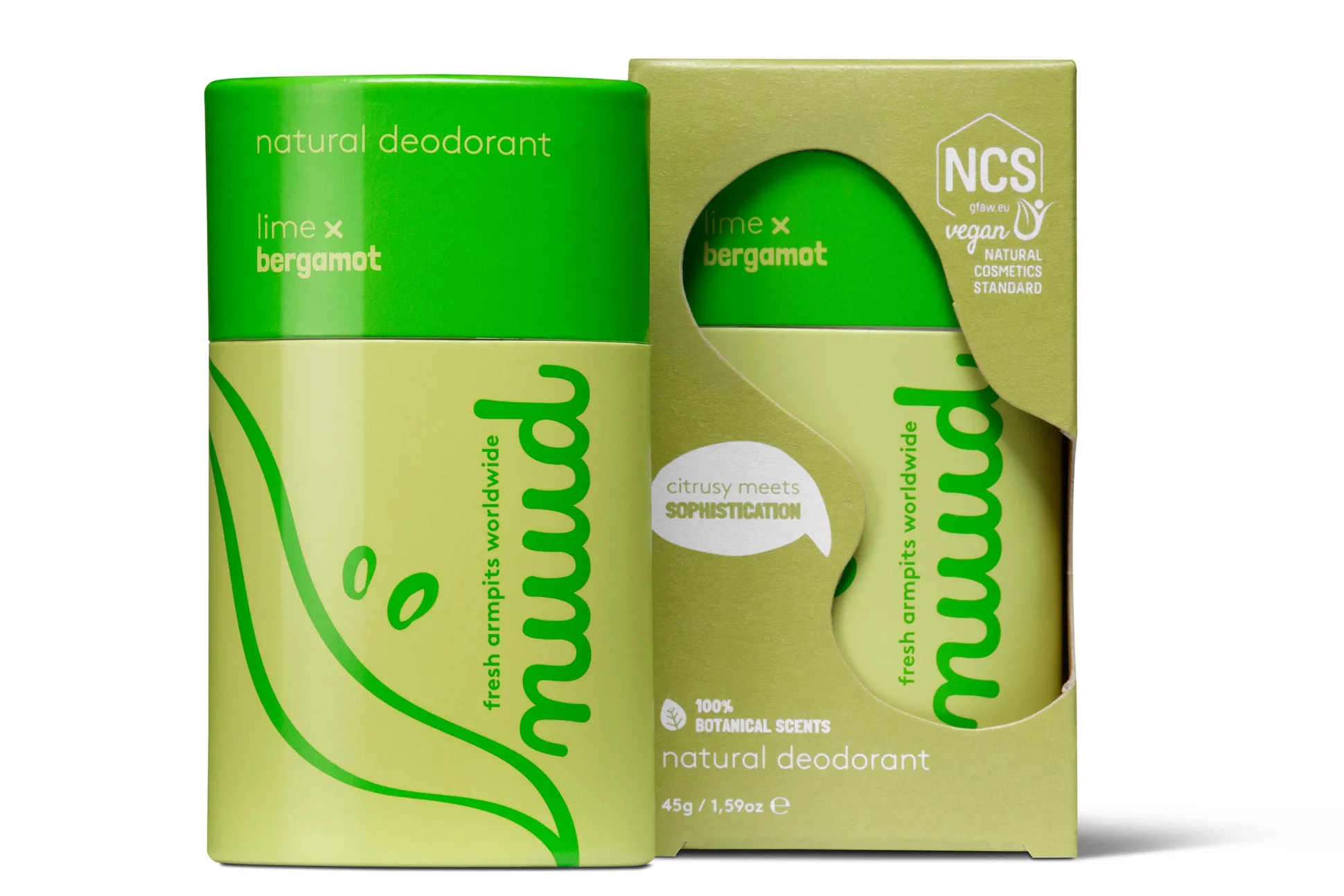 Nuud Lime & Bergamot Stick 45g