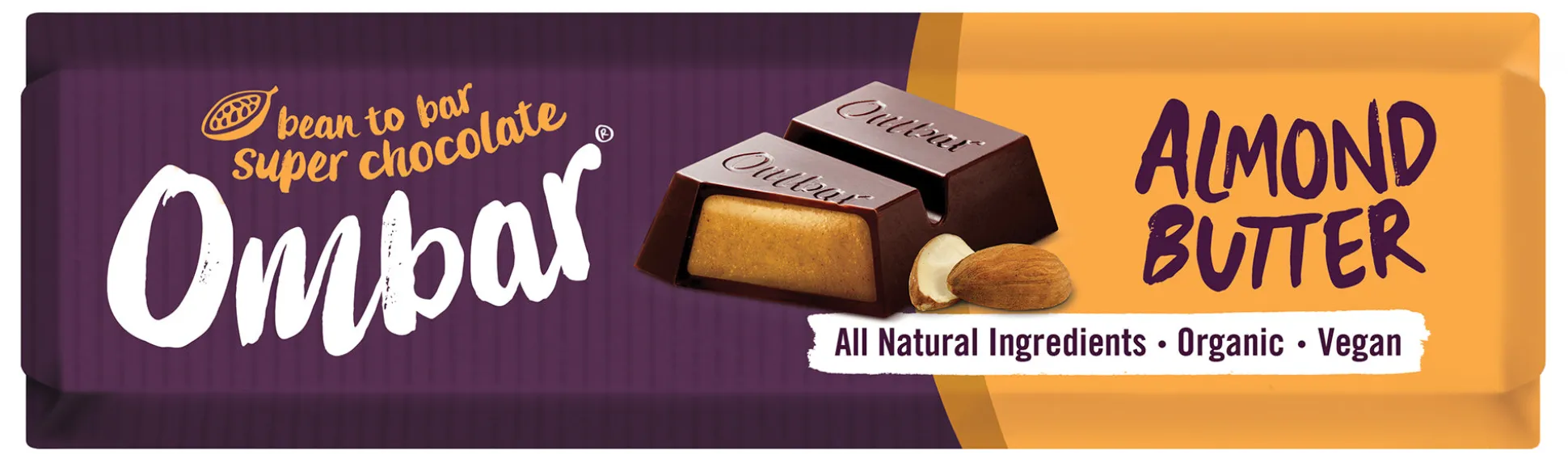 Ombar Almond Butter Filled Chocolate Bar 42g