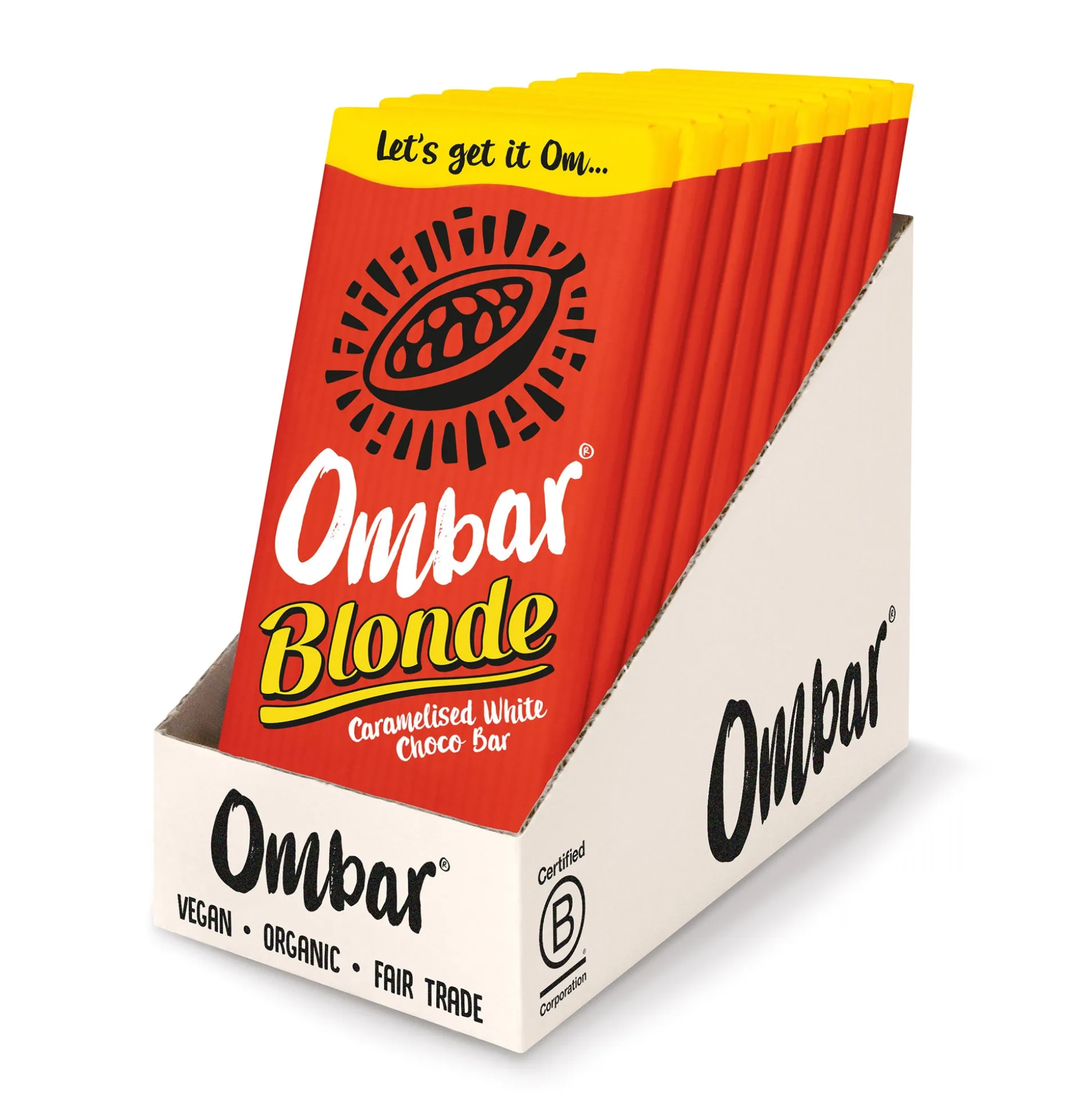 Ombar Blonde Caramelised White Choco Bar 70g