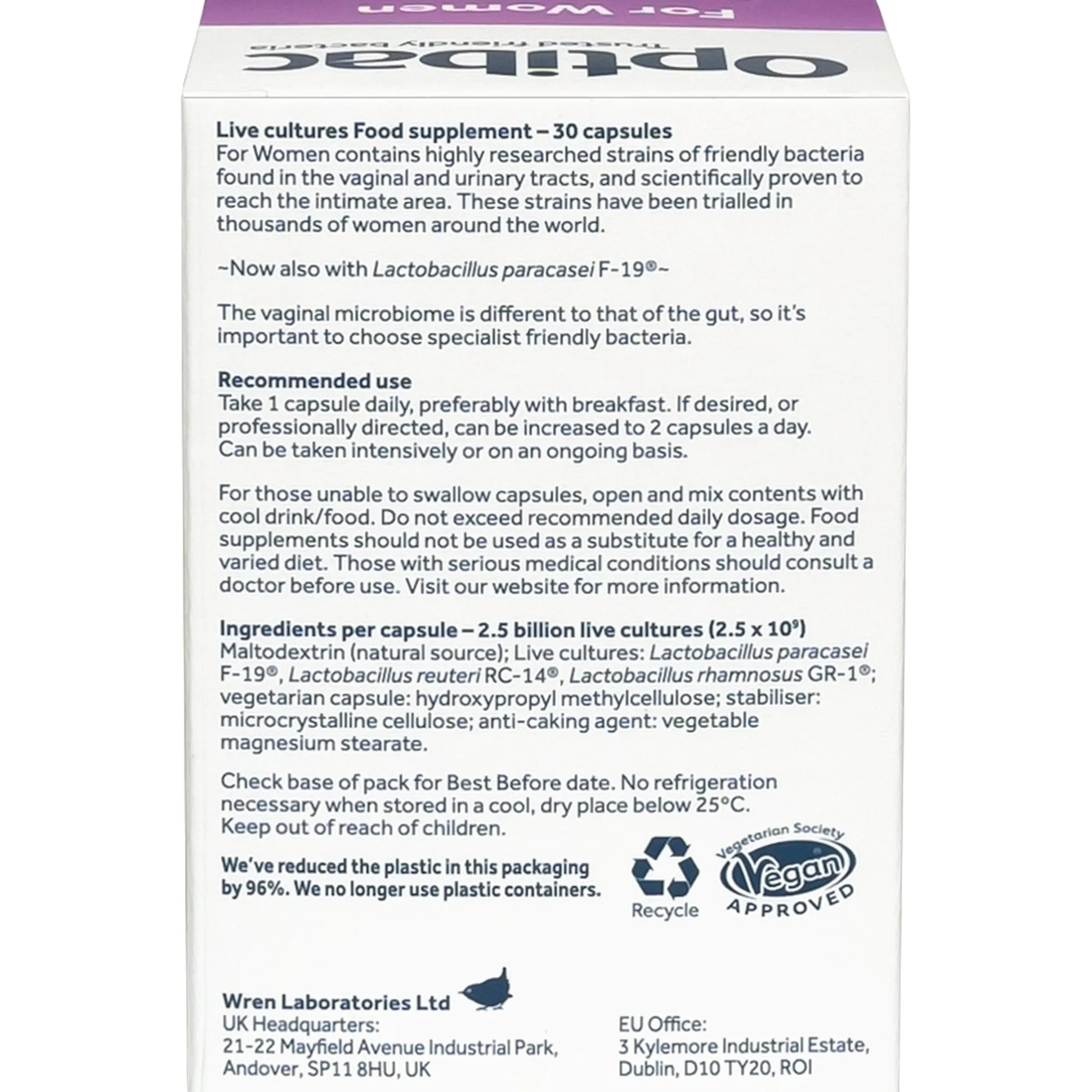 Optibac For Women 30 caps 30 caps