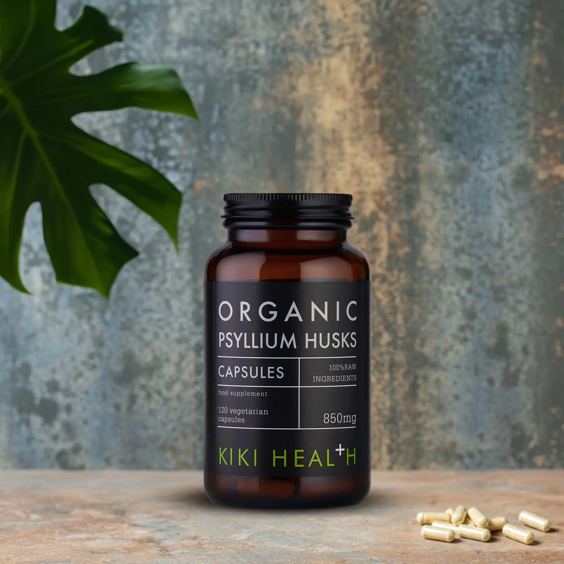 Organic Psyllium Husks Capsules 120 Vegicaps