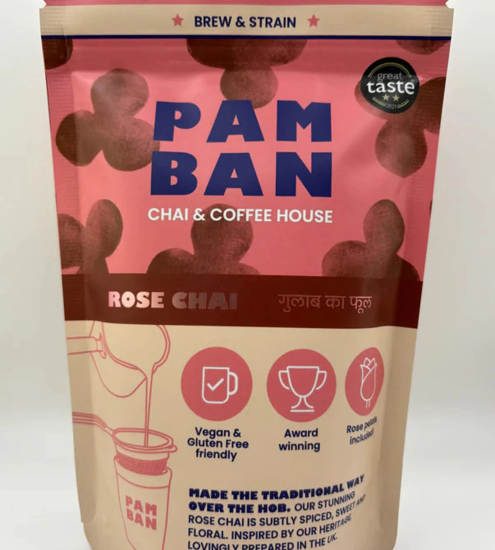Pamban Rose Chai - Brew & Strain 180g