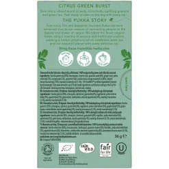 Pukka Organic Citrus, Yerba Mate & Green Tea with Guarana 20 bags