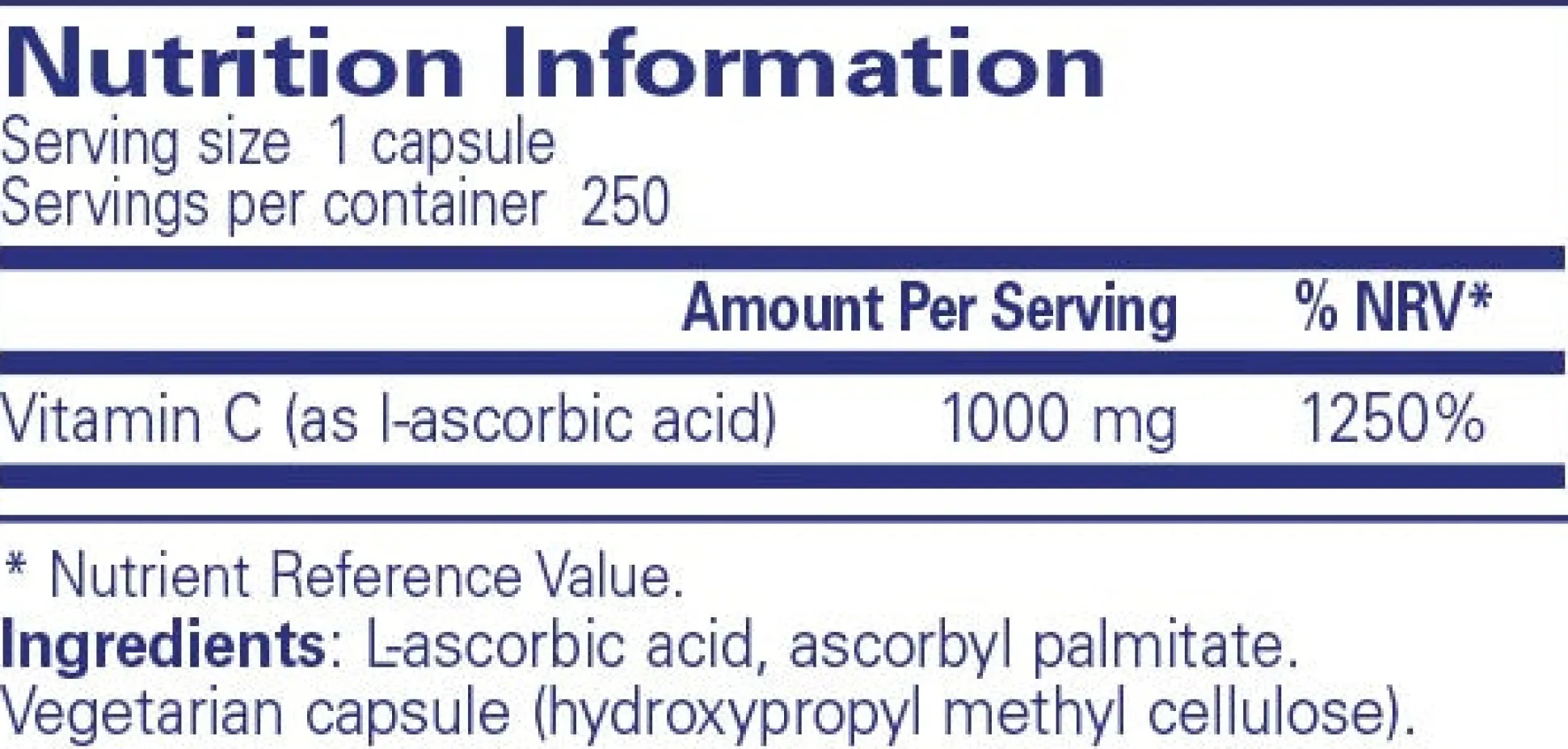 Pure Encapsulations Ascorbic Acid 250 caps