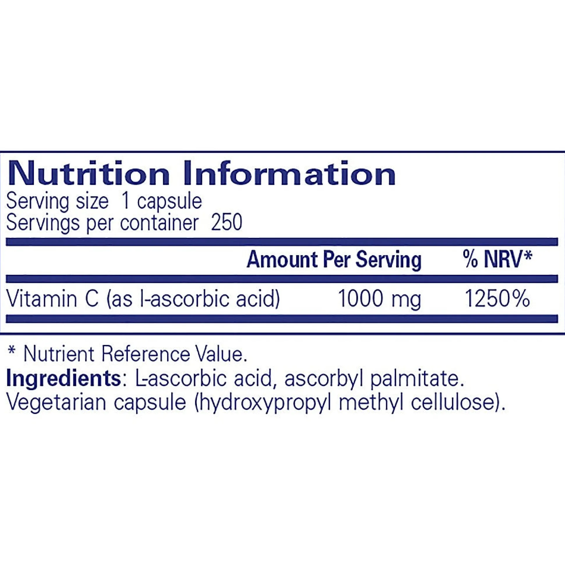Pure Encapsulations Ascorbic Acid 250 caps